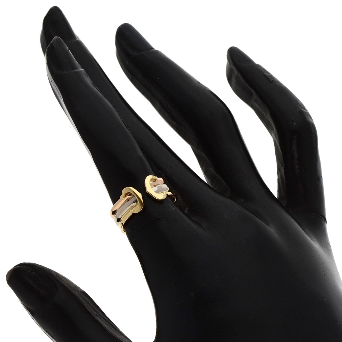 CARTIER 2C SM #49 Ring K18 Yellow Gold K18 White GoldLadies [Used]