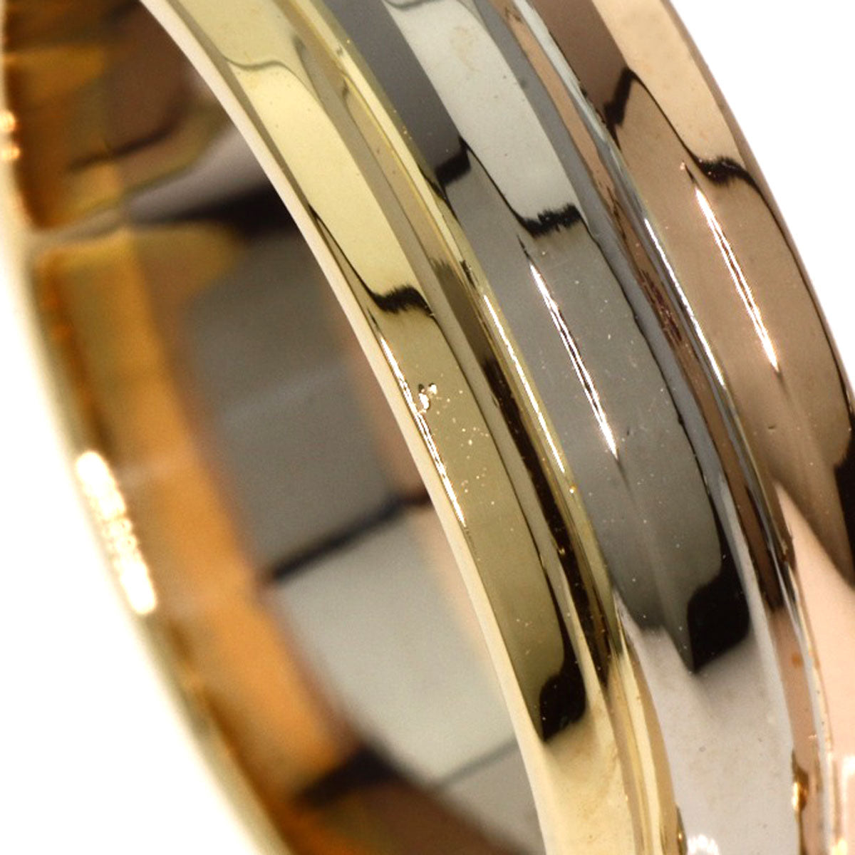 CARTIER 2C SM #49 Ring K18 Yellow Gold K18 White GoldLadies [Used]