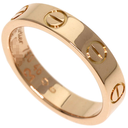CARTIER Mini love ring #46 Ring K18 Pink Gold Ladies [Used]