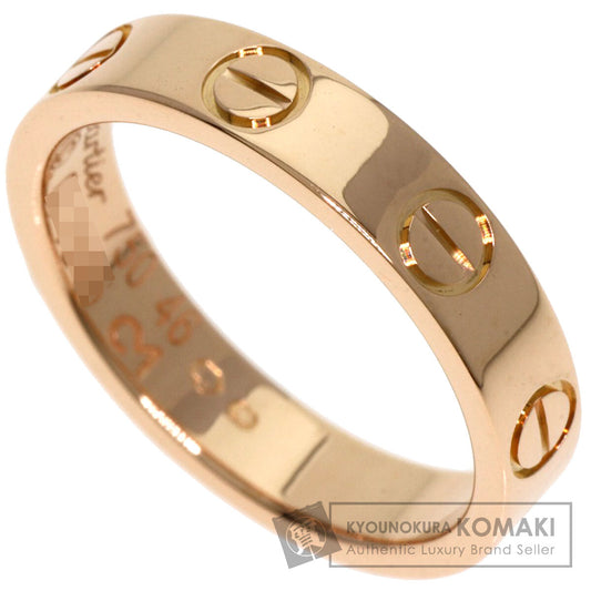 CARTIER Mini love ring #46 Ring K18 Pink Gold Ladies [Used]