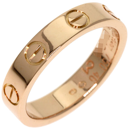 CARTIER Mini love ring #46 Ring K18 Pink Gold Ladies [Used]