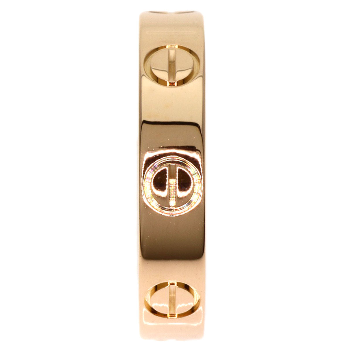 CARTIER Mini love ring #46 Ring K18 Pink Gold Ladies [Used]