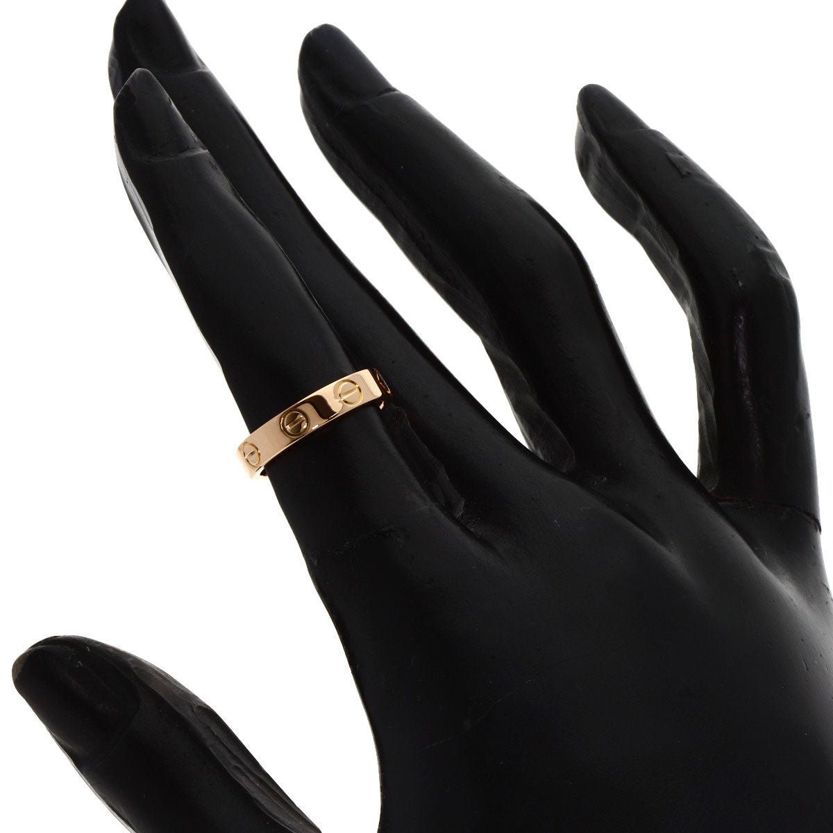CARTIER Mini love ring #46 Ring K18 Pink Gold Ladies [Used]