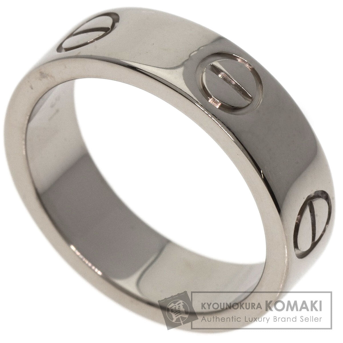 CARTIER love ring #51 Ring K18 White Gold Ladies [Used]