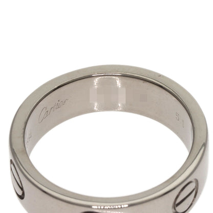CARTIER love ring #51 Ring K18 White Gold Ladies [Used]