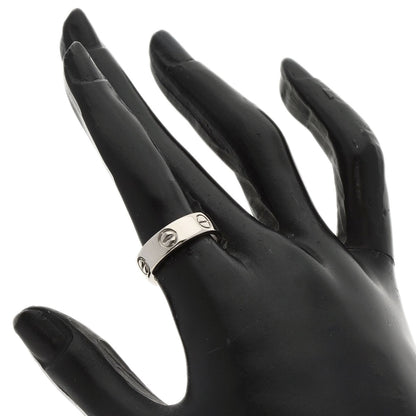CARTIER love ring #51 Ring K18 White Gold Ladies [Used]