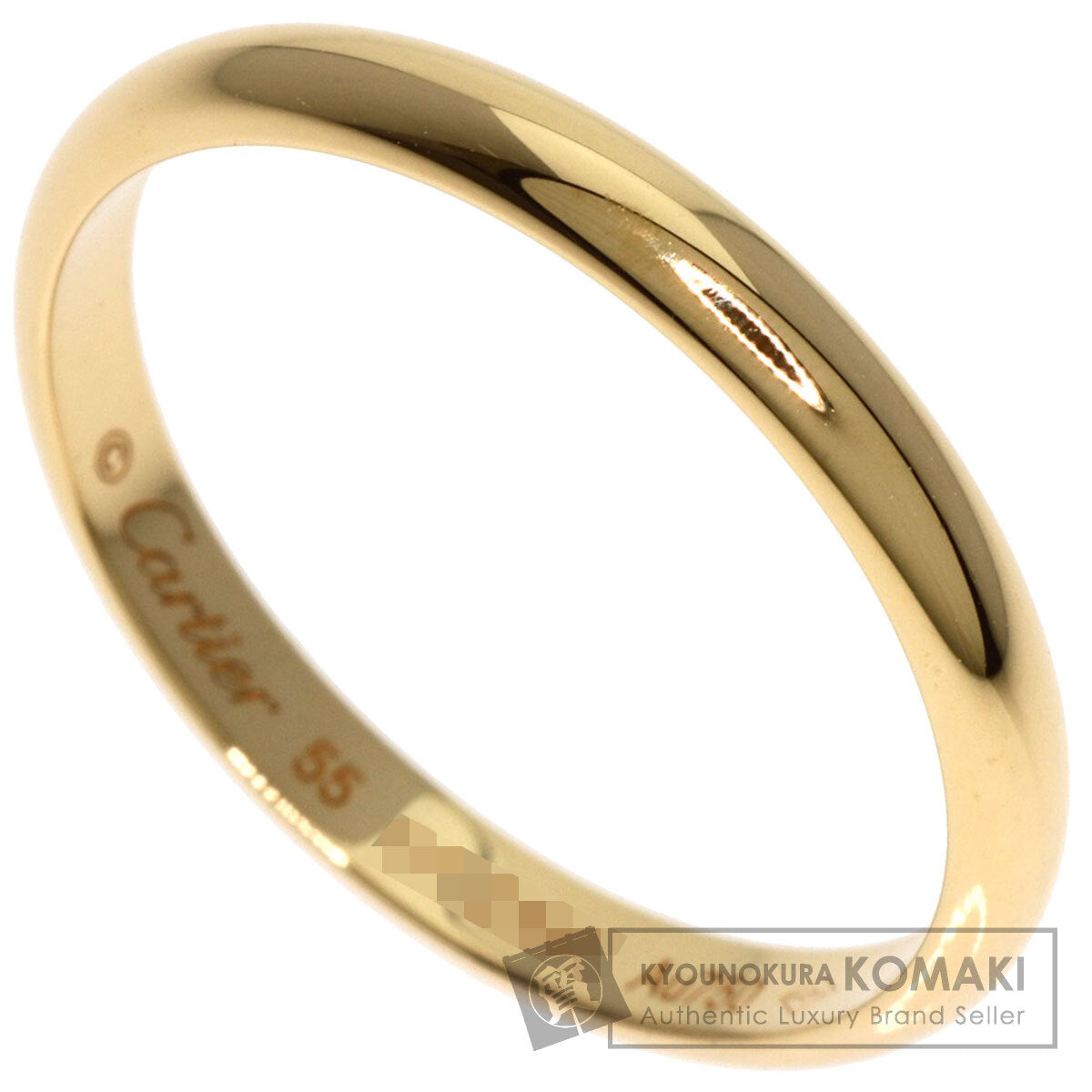 CARTIER Classic Wedding #55 Ring K18 Yellow Gold Ladies [Used]