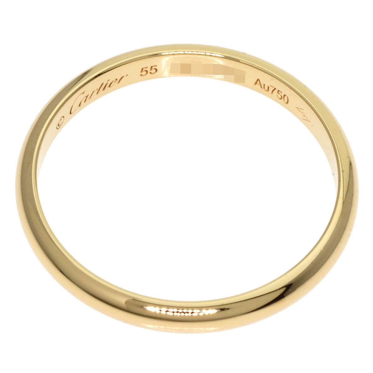 CARTIER Classic Wedding #55 Ring K18 Yellow Gold Ladies [Used]