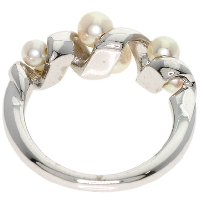 MIKIMOTO Pearl Pearl Ring K18 White Gold Ladies [Used]