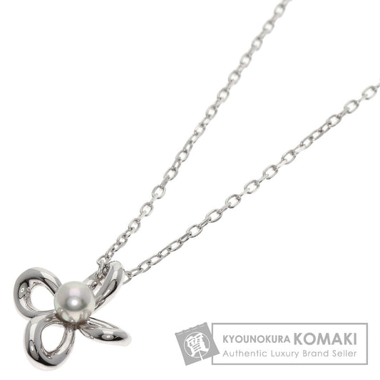 MIKIMOTO Pearl Pearl Necklace K18 White Gold Ladies [Used]