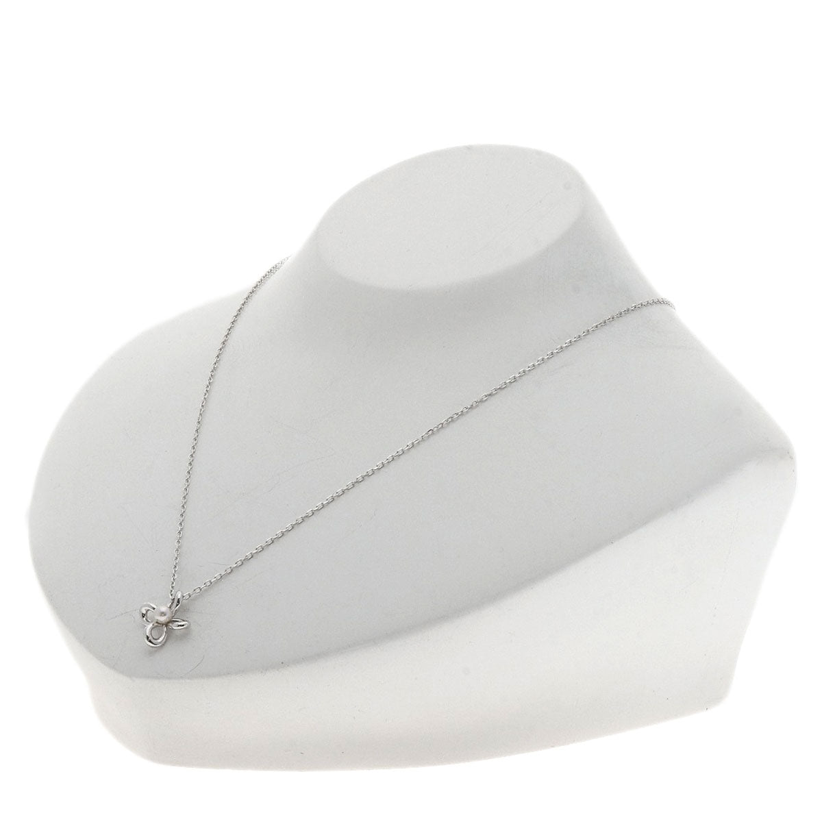 MIKIMOTO Pearl Pearl Necklace K18 White Gold Ladies [Used]