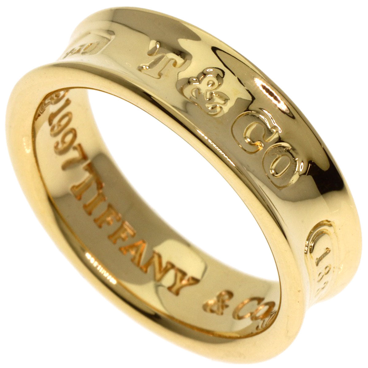 TIFFANY&Co. 1837 Ring K18 Yellow Gold Ladies [Used]