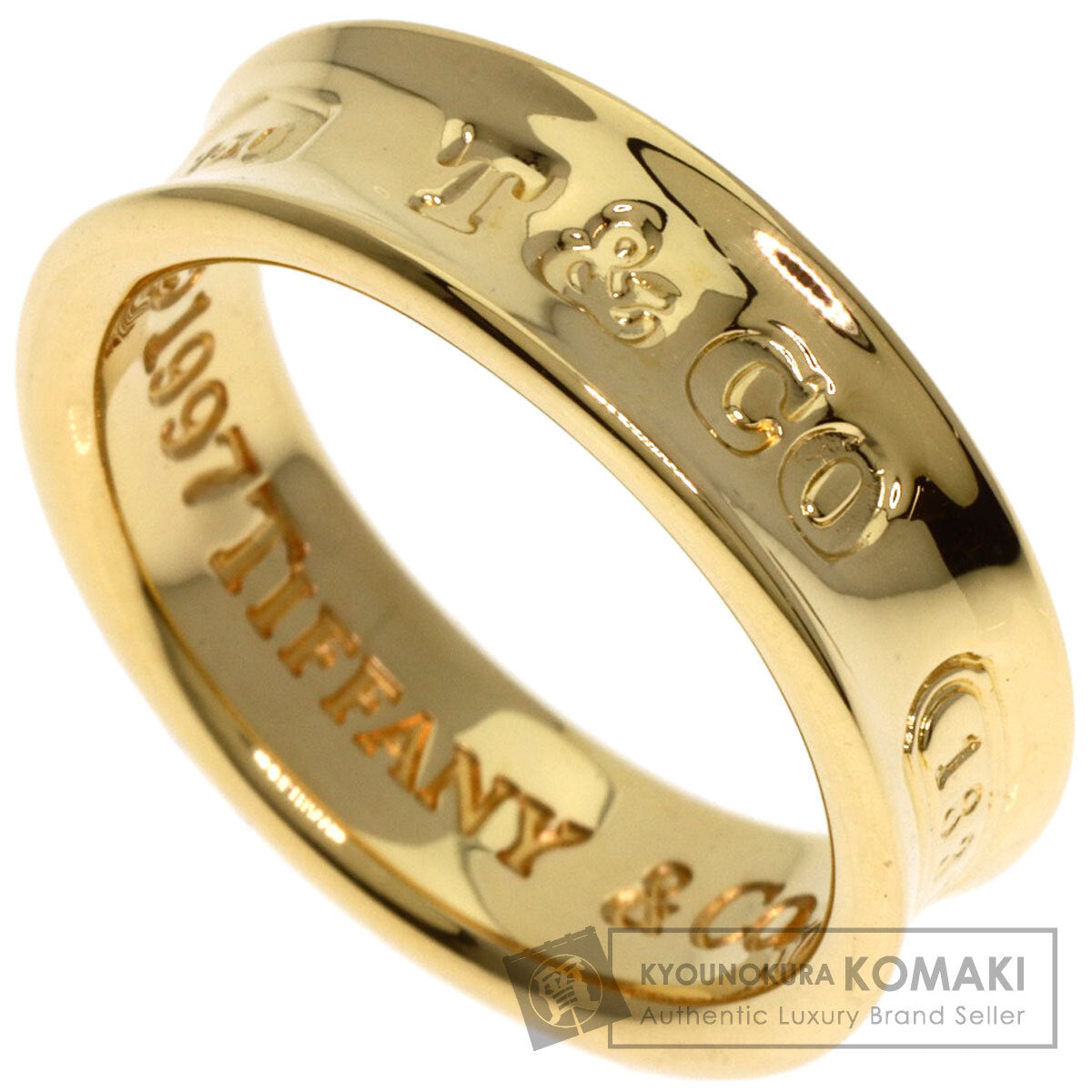 TIFFANY&Co. 1837 Ring K18 Yellow Gold Ladies [Used]