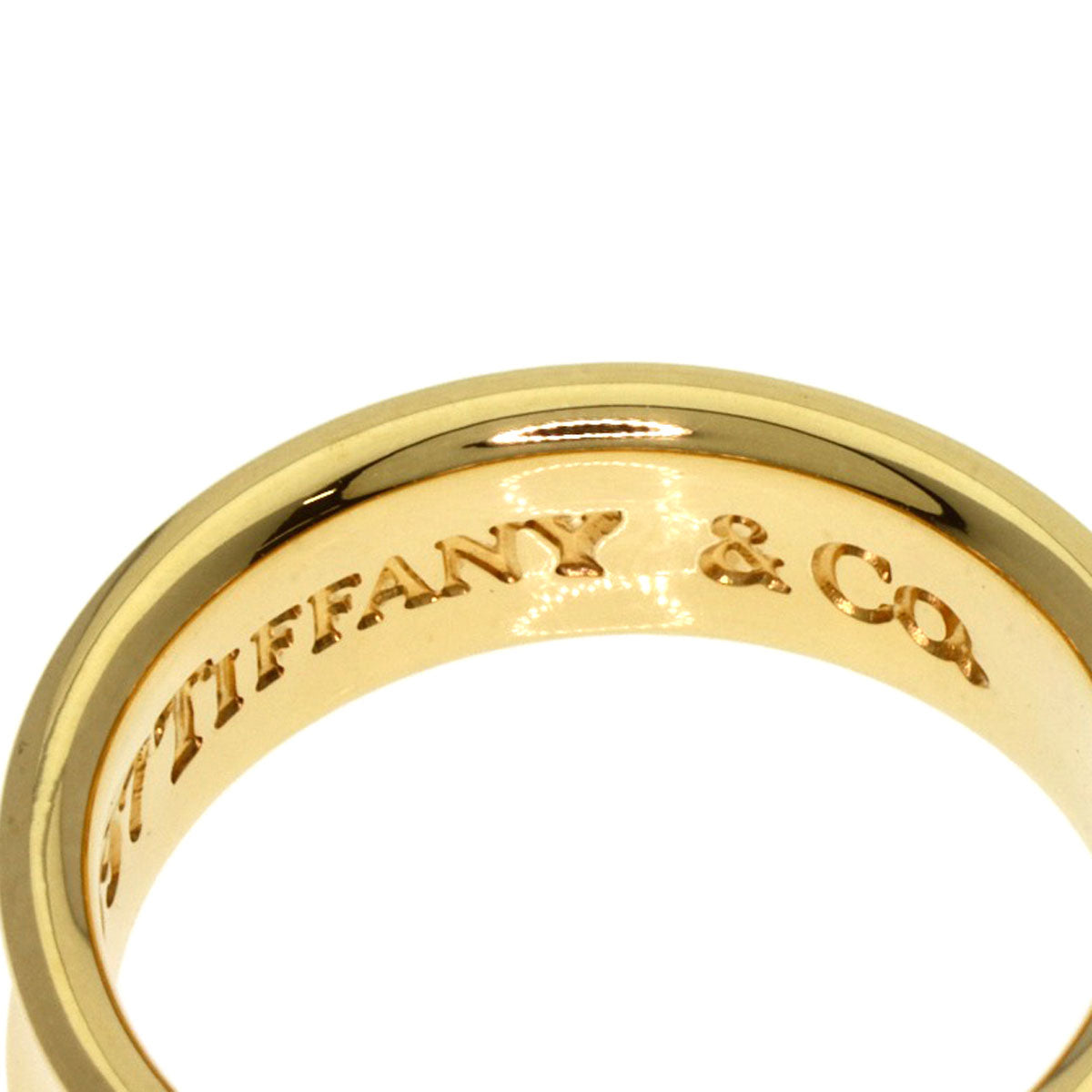 TIFFANY&Co. 1837 Ring K18 Yellow Gold Ladies [Used]