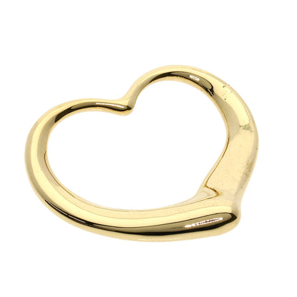 TIFFANY&Co. Open heart Pendant top K18 Yellow Gold Ladies [Used]