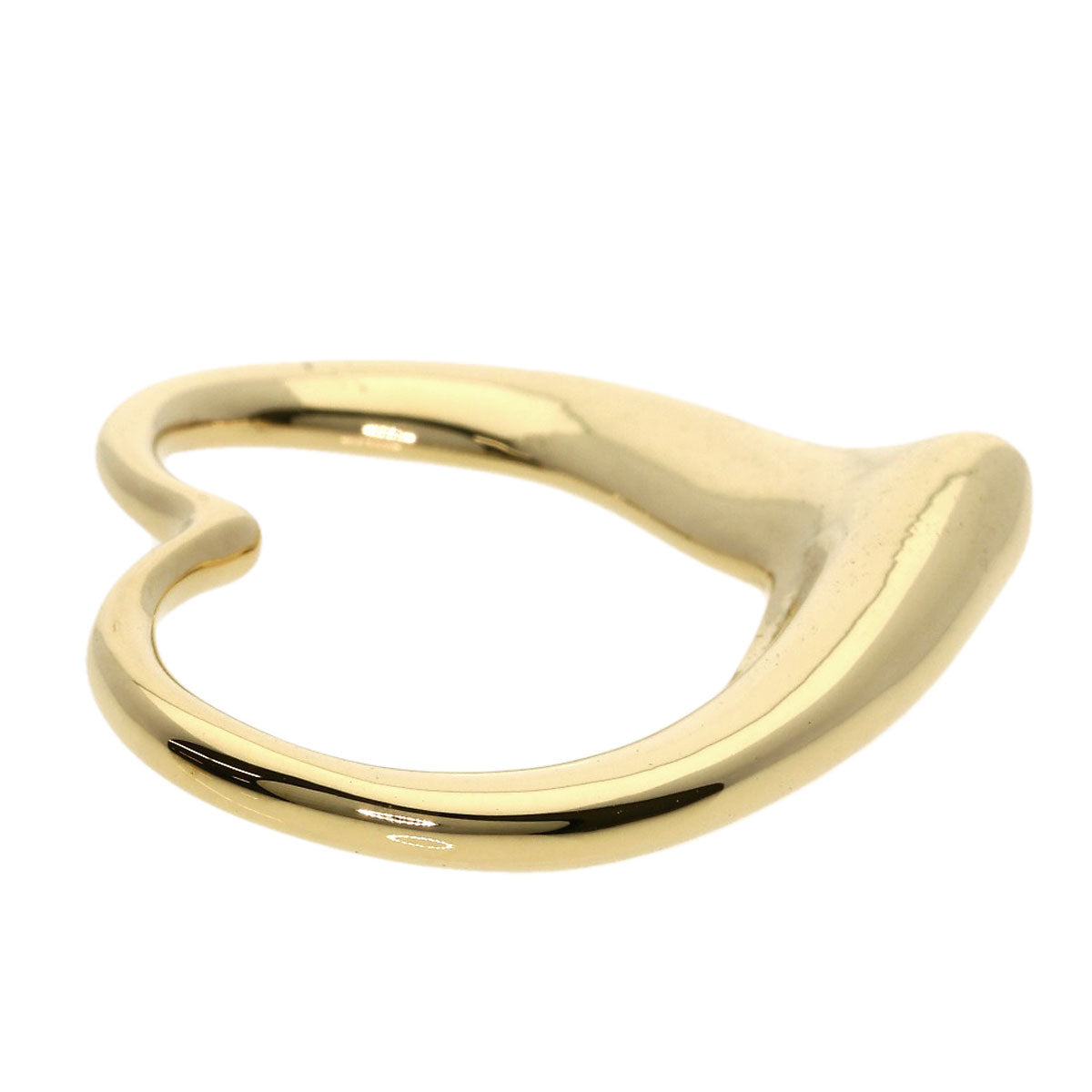 TIFFANY&Co. Open heart Pendant top K18 Yellow Gold Ladies [Used]