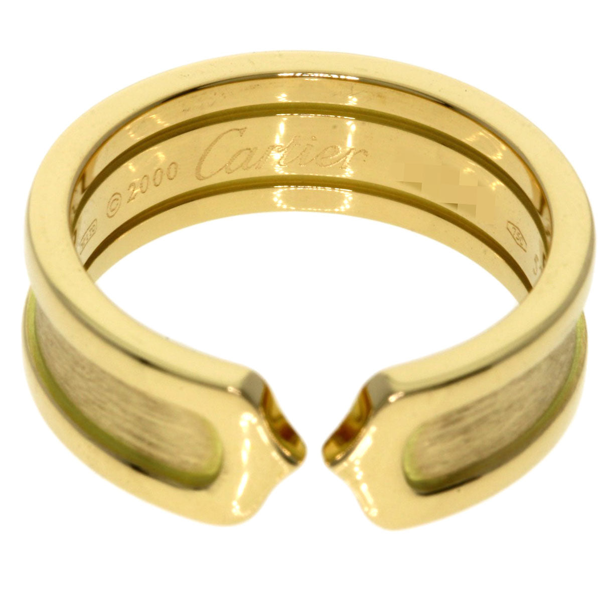 CARTIER   C2 SM #52 Ring  K18 Yellow Gold Ladies [Used]