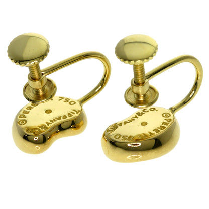 TIFFANY&Co. Bean Earring K18 Yellow Gold Ladies [Used]