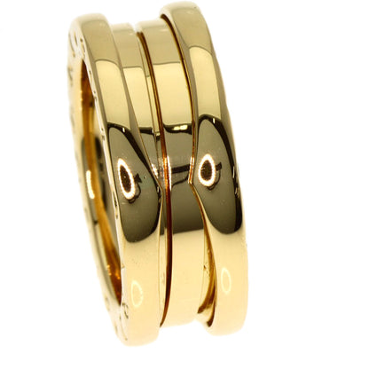 BVLGARI B.zero1 2 Band #49 Ring K18 Yellow Gold Ladies [Used]