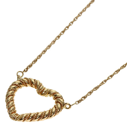 TIFFANY&Co. Twist heart Necklace K14 Yellow Gold Ladies [Used]