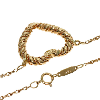 TIFFANY&Co. Twist heart Necklace K14 Yellow Gold Ladies [Used]