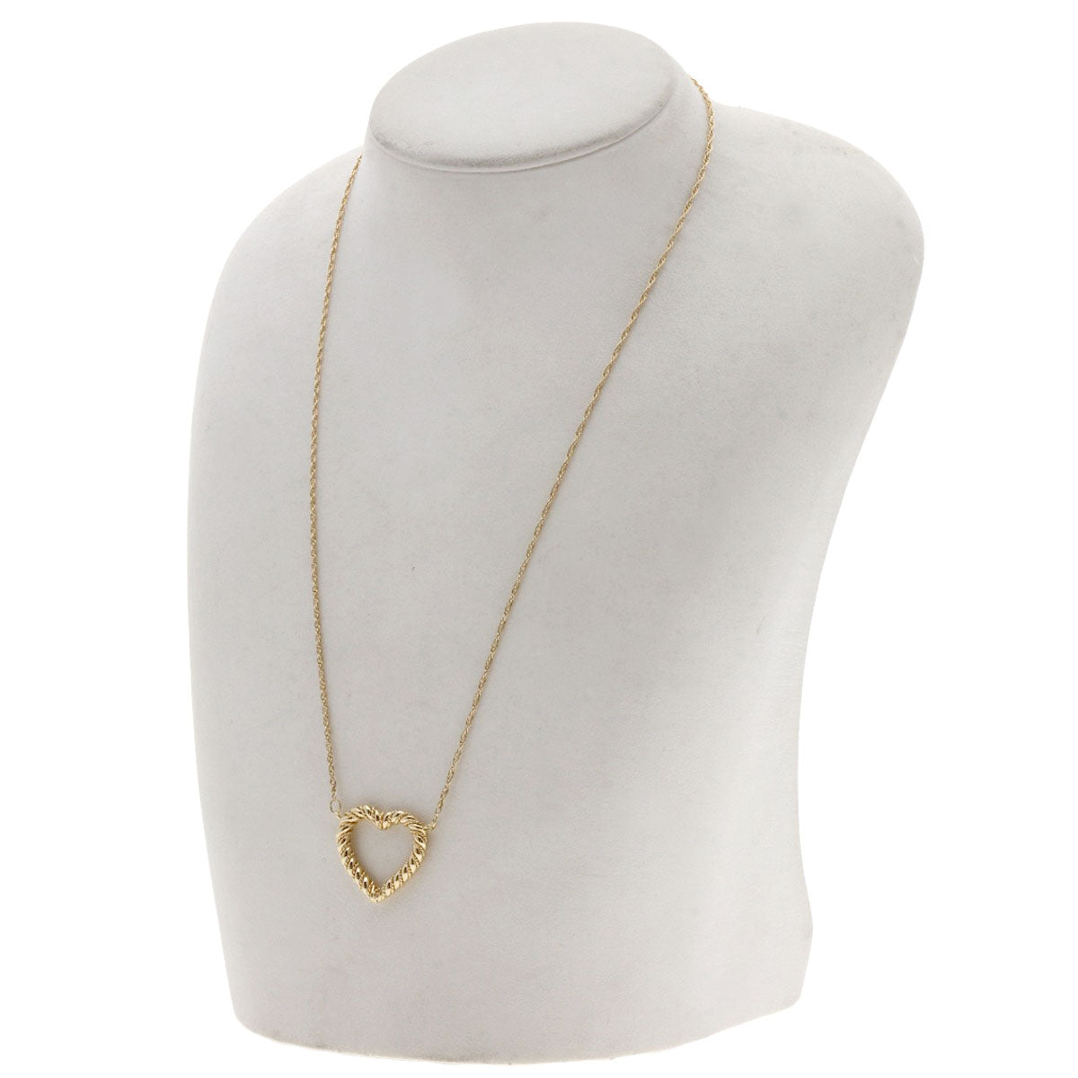 TIFFANY&Co. Twist heart Necklace K14 Yellow Gold Ladies [Used]