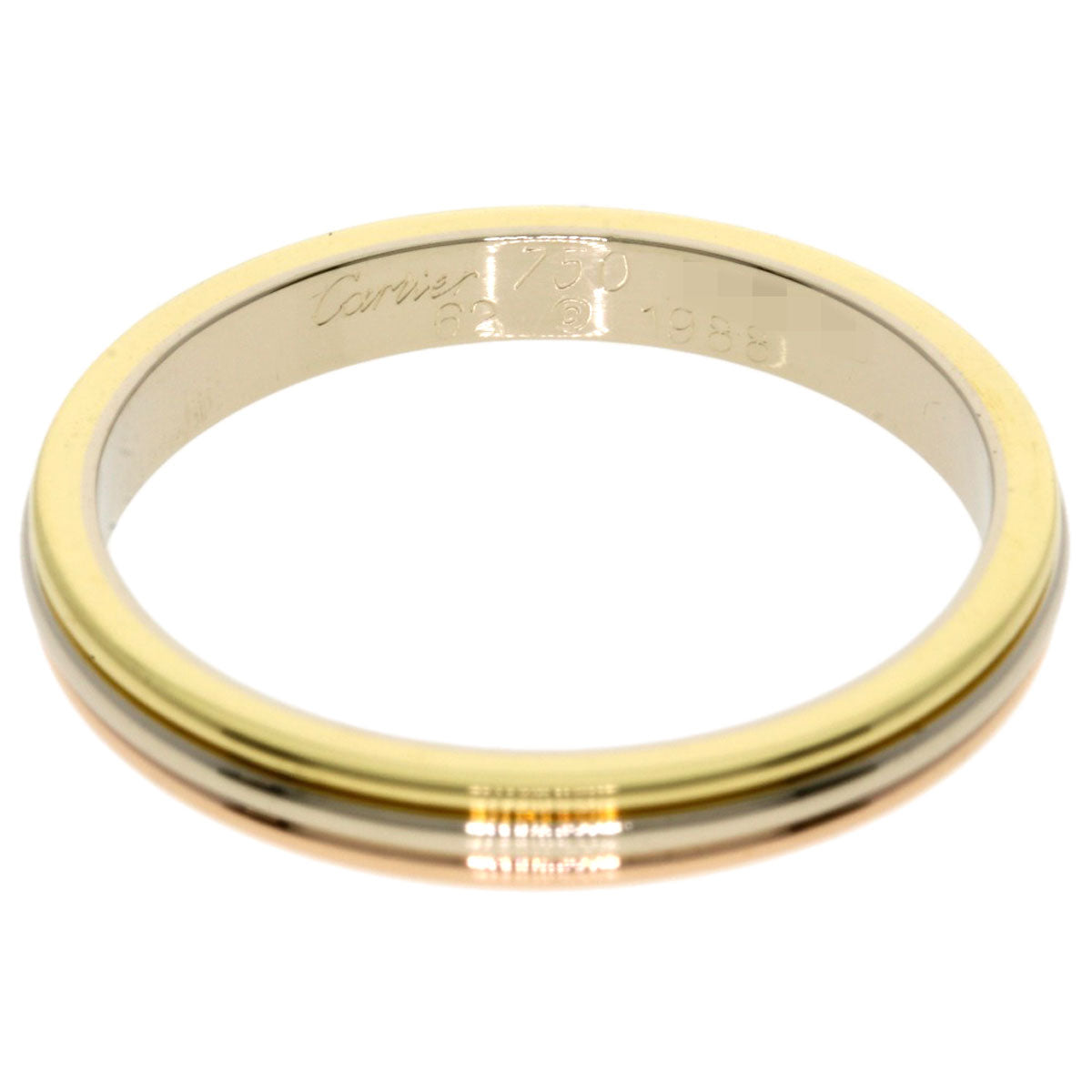 CARTIER   Vendome Three Color #62 Ring  K18 Yellow Gold K18 White Goldunisex [Used]