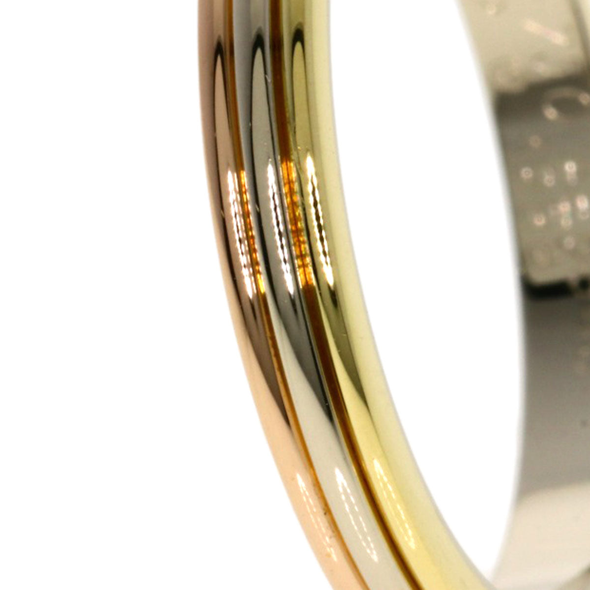 CARTIER   Vendome Three Color #62 Ring  K18 Yellow Gold K18 White Goldunisex [Used]