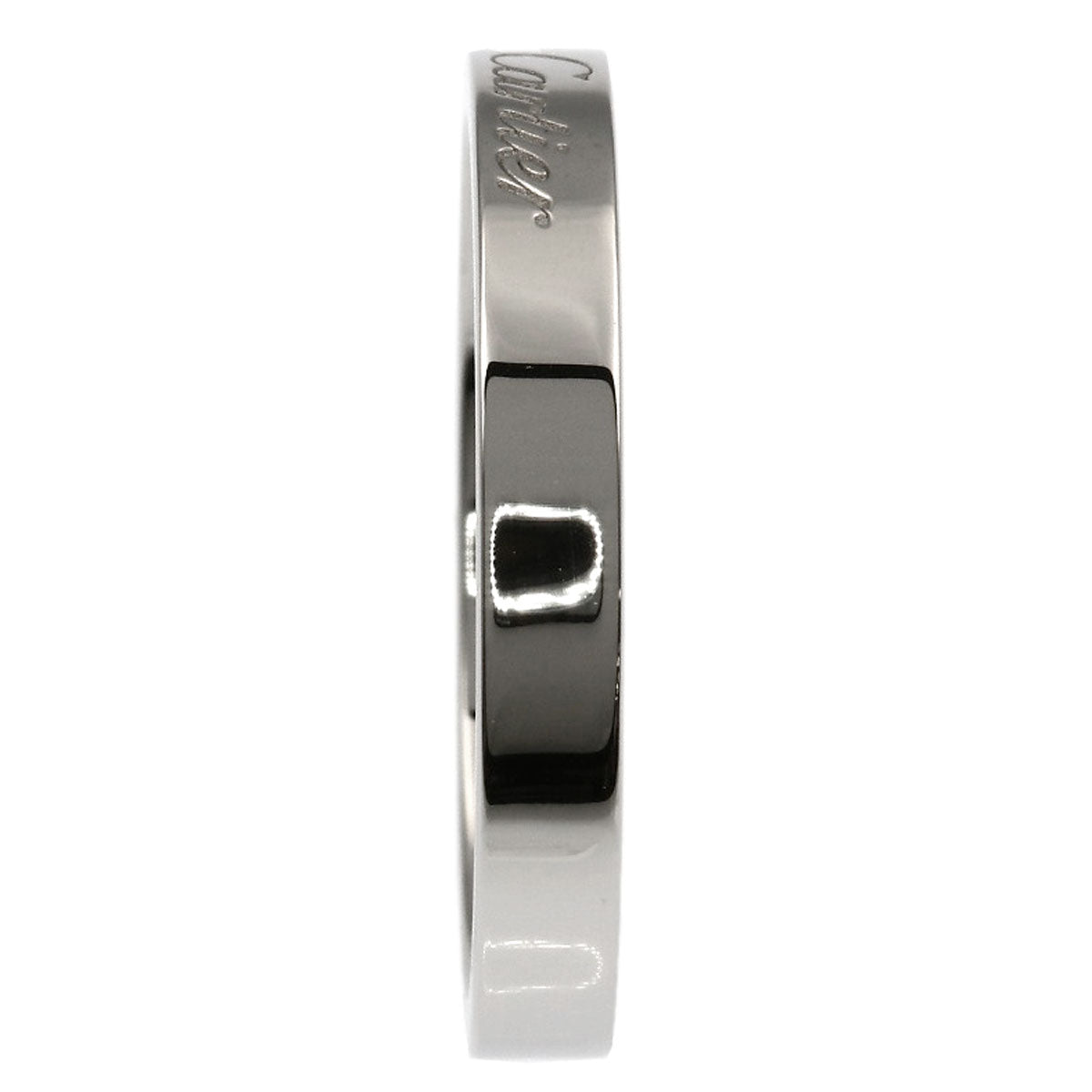 CARTIER Engraved #57 Ring Platinum PT950 Ladies [Used]