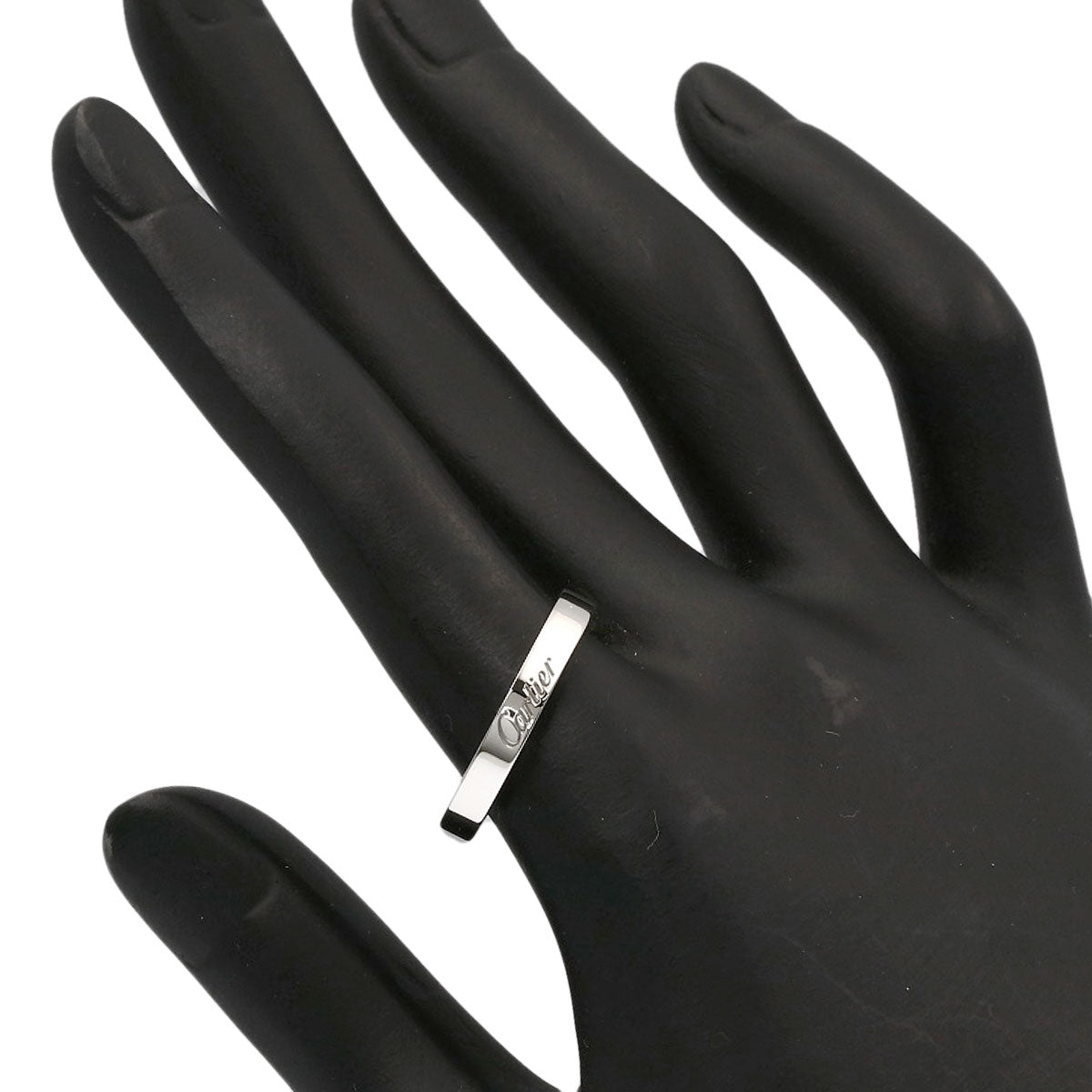 CARTIER Engraved #57 Ring Platinum PT950 Ladies [Used]