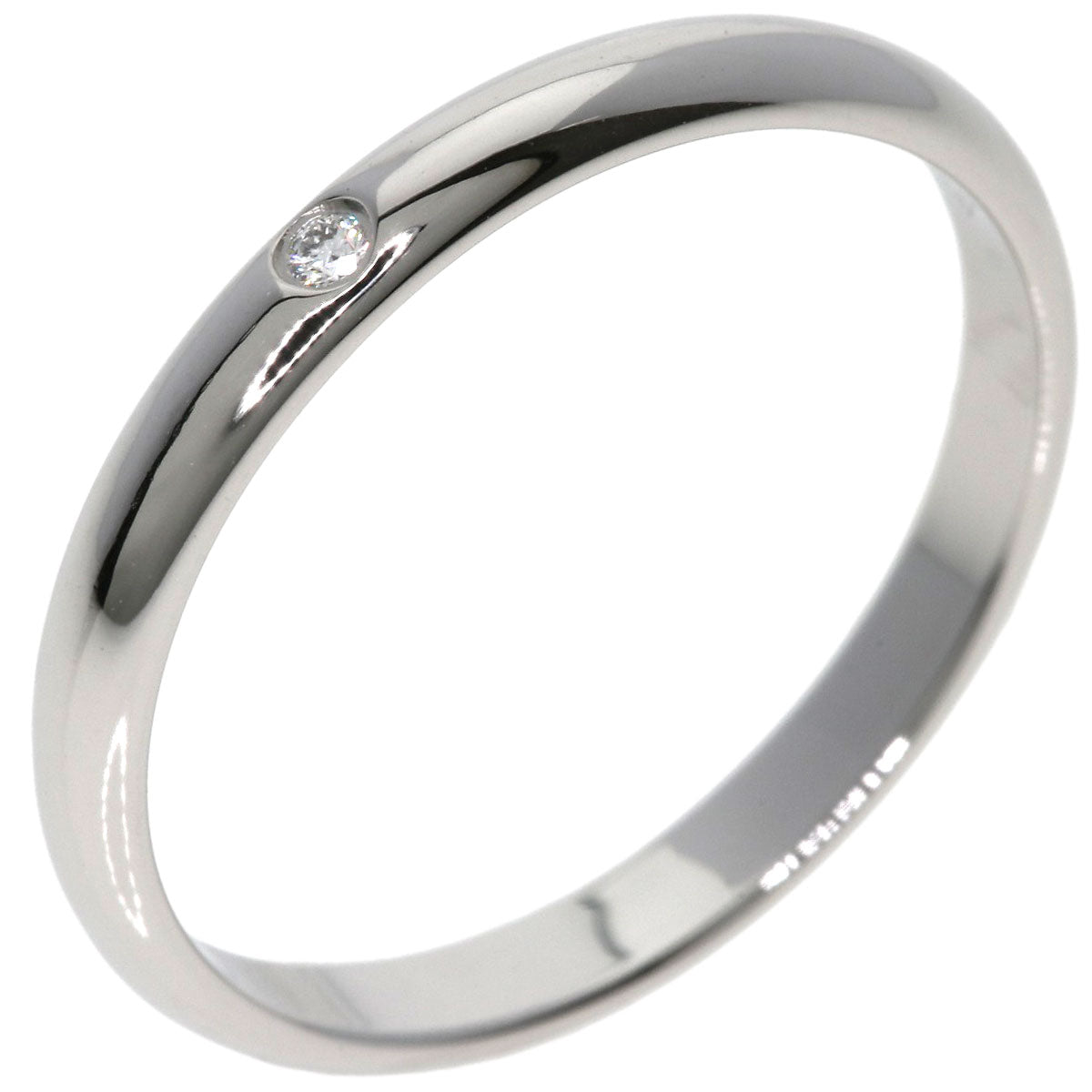カルティエ クラシック ウェディング 1P ダイヤモンド #54 リング・指輪 プラチナPT950 レディース 【中古】【CARTIER】