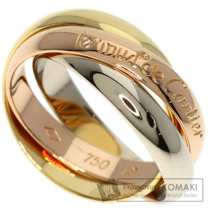 CARTIER Trinity MM #49 Ring K18 Yellow Gold 18K Pink GoldLadies [Used]