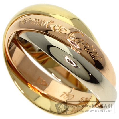 CARTIER   Trinity MM #52 Ring  K18 Yellow Gold K18 White GoldLadies [Used]