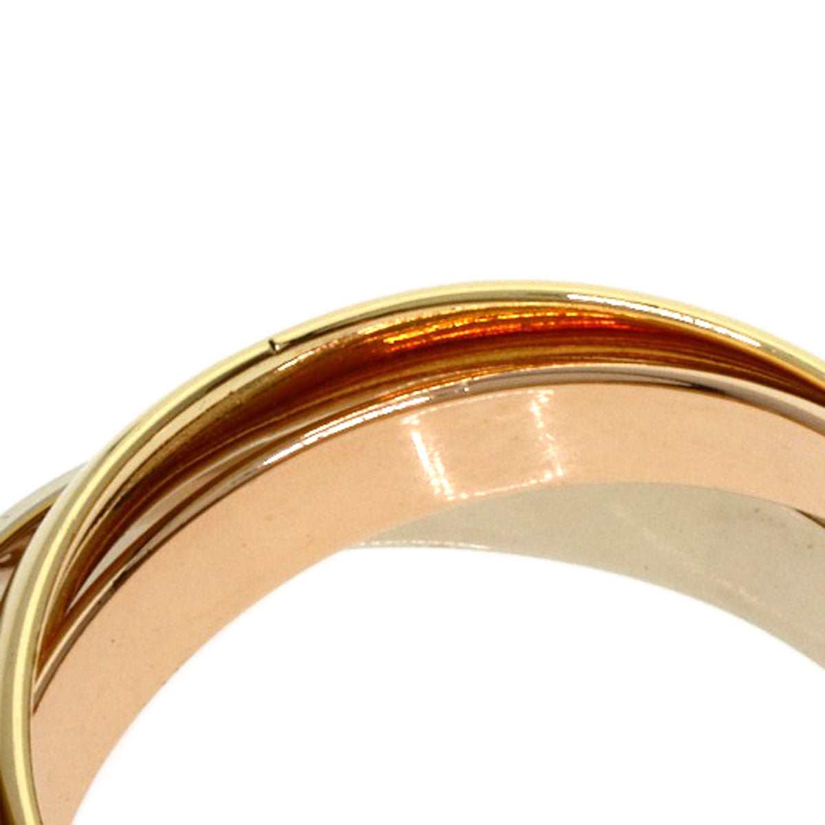 CARTIER   Trinity MM #52 Ring  K18 Yellow Gold K18 White GoldLadies [Used]