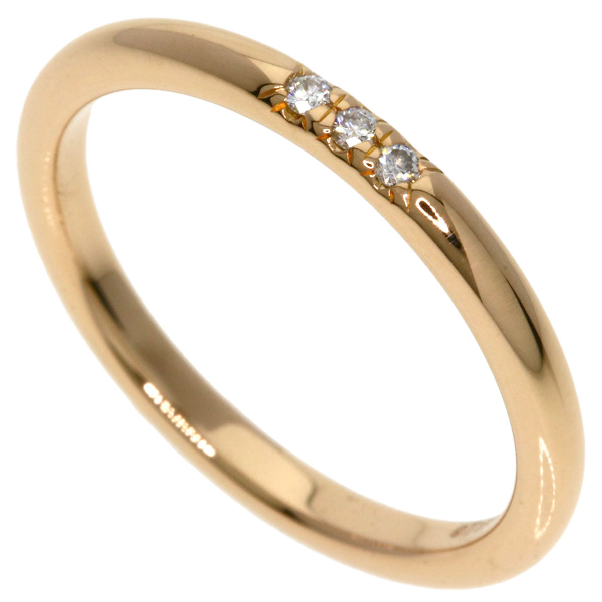 TIFFANY&Co.   Forever Classic 3P Diamond Ring  K18 Pink Gold Ladies [Used]