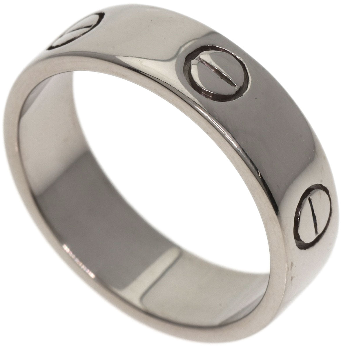 CARTIER love ring #57 Ring K18 White Gold Ladies [Used]