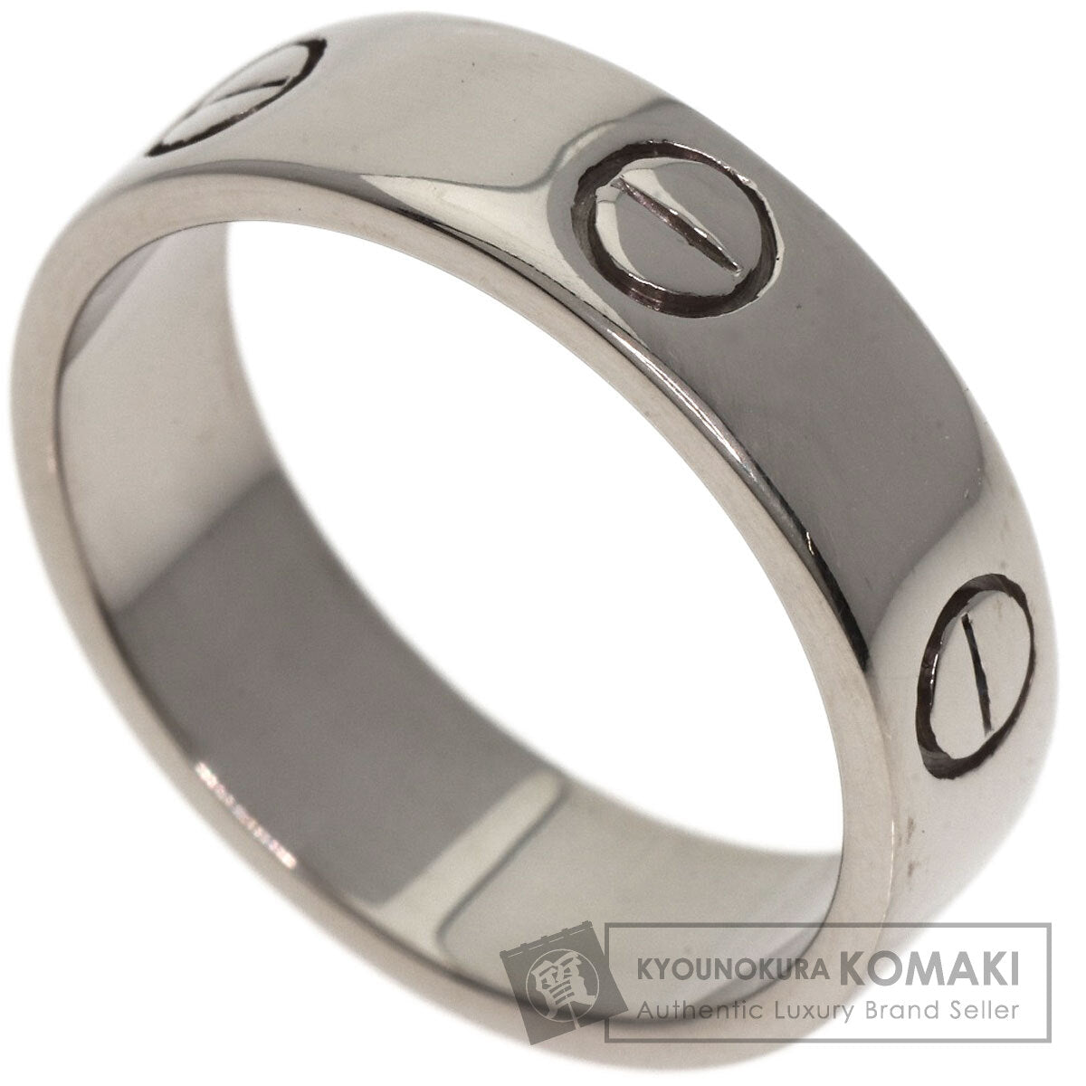 CARTIER love ring #57 Ring K18 White Gold Ladies [Used]