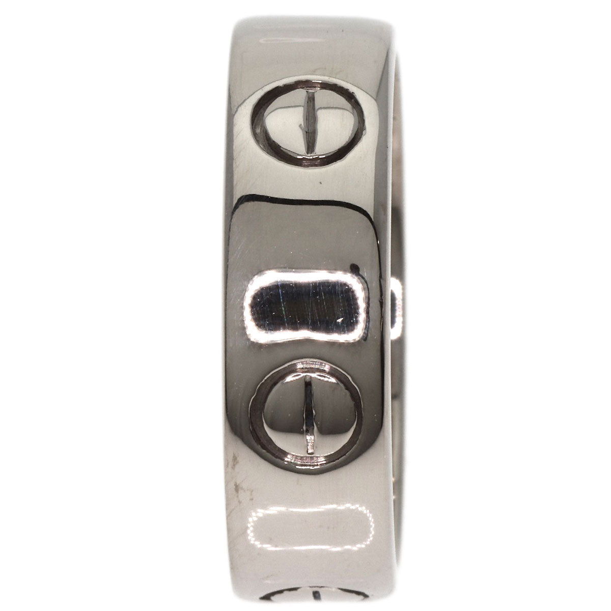 CARTIER love ring #57 Ring K18 White Gold Ladies [Used]