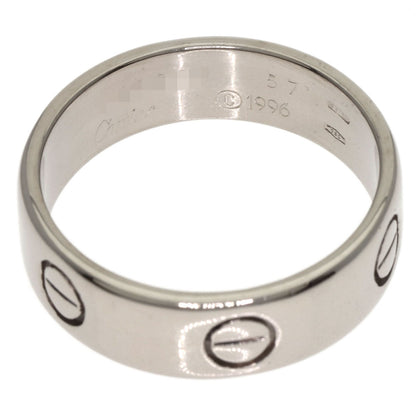 CARTIER love ring #57 Ring K18 White Gold Ladies [Used]
