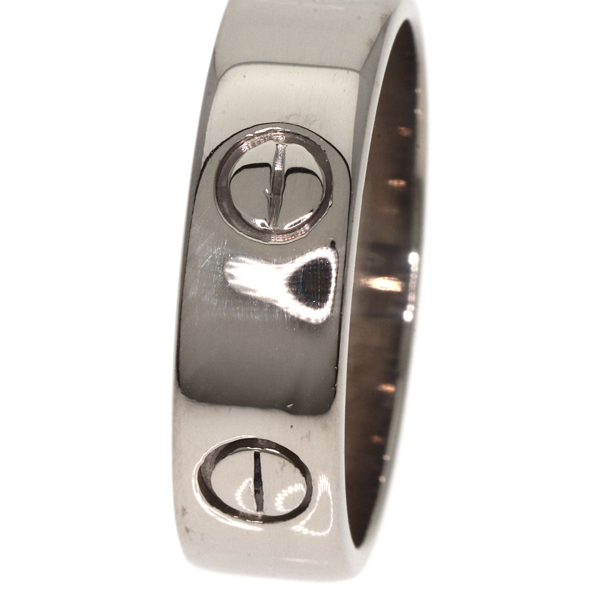 CARTIER love ring #57 Ring K18 White Gold Ladies [Used]