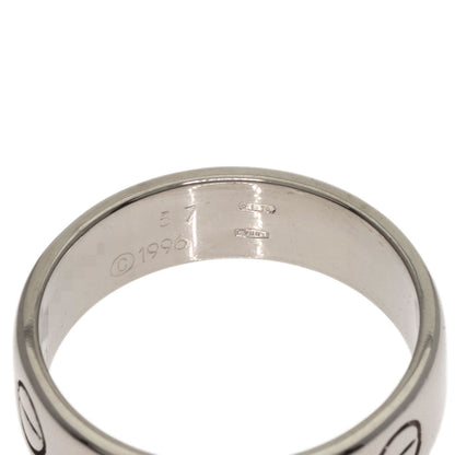 CARTIER love ring #57 Ring K18 White Gold Ladies [Used]