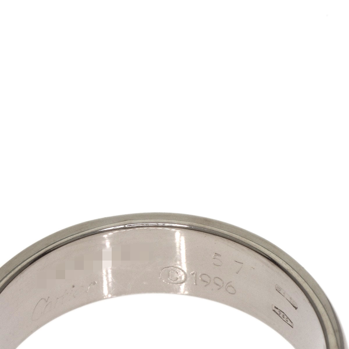 CARTIER love ring #57 Ring K18 White Gold Ladies [Used]