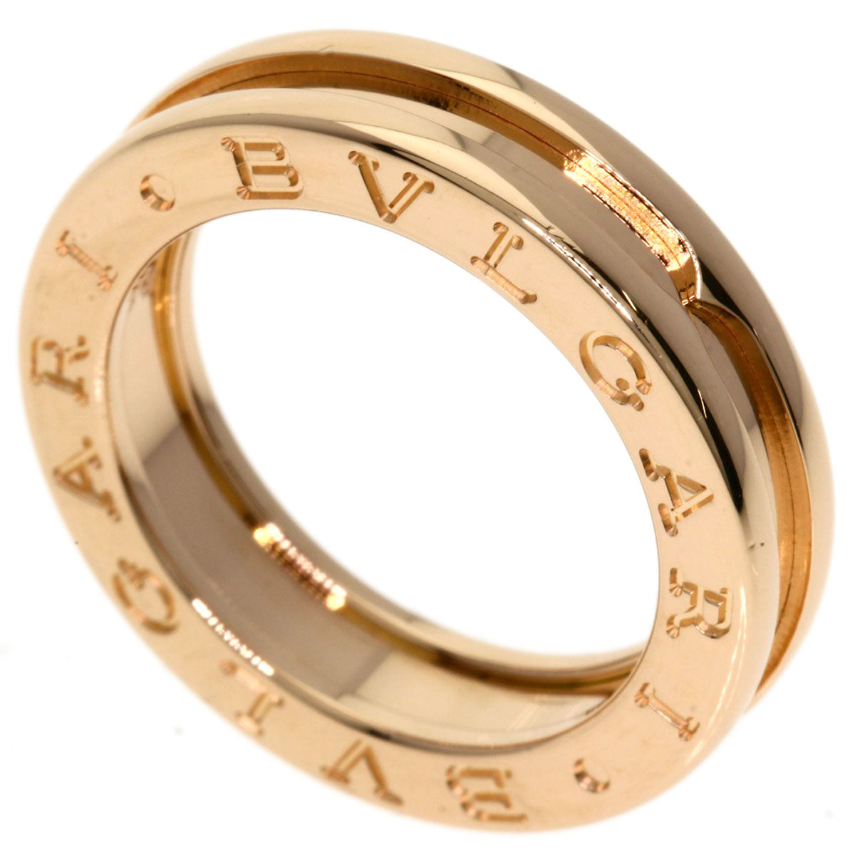 BVLGARI B.zero1 1 band #49 Ring K18 Pink Gold Ladies [Used]