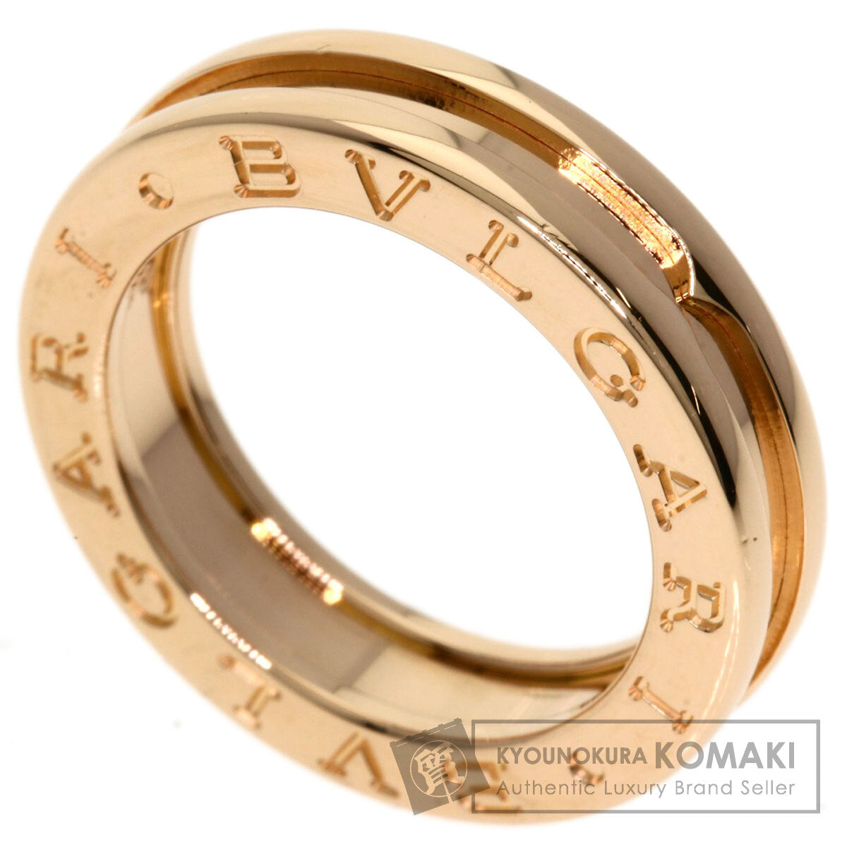BVLGARI B.zero1 1 band #49 Ring K18 Pink Gold Ladies [Used]