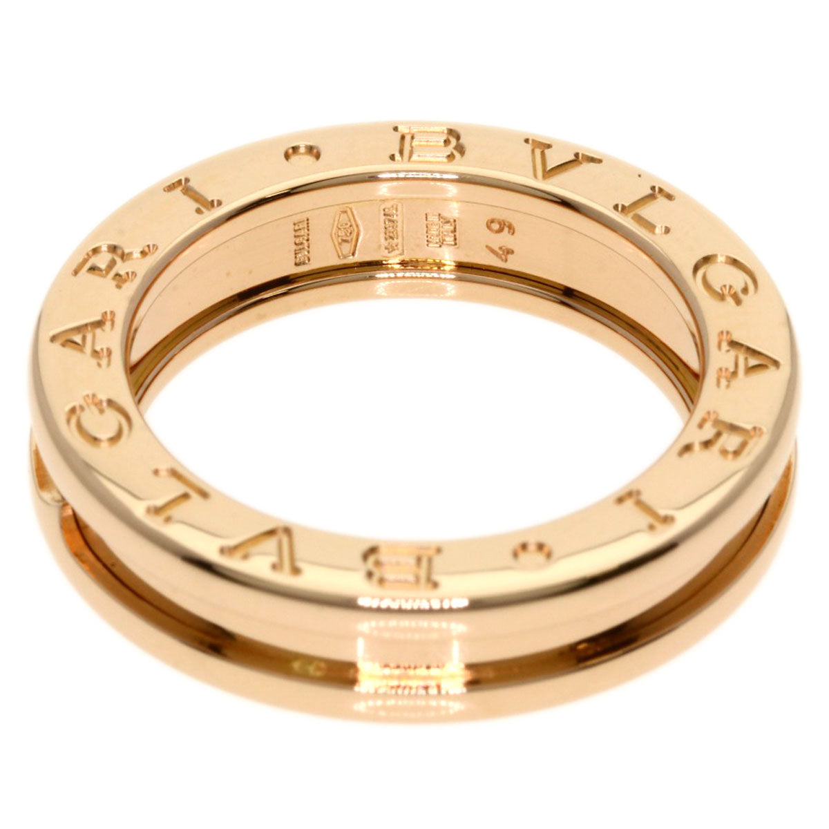 BVLGARI B.zero1 1 band #49 Ring K18 Pink Gold Ladies [Used]