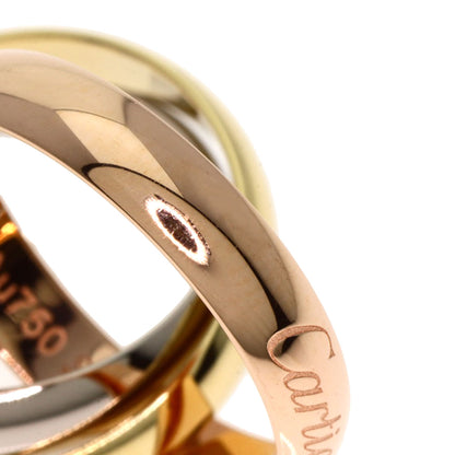 CARTIER Trinity MM #48 current model Ring K18 Yellow Gold K18 White GoldLadies [Used]