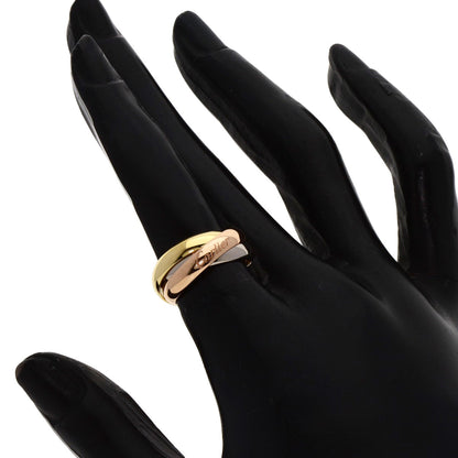 CARTIER Trinity MM #48 current model Ring K18 Yellow Gold K18 White GoldLadies [Used]