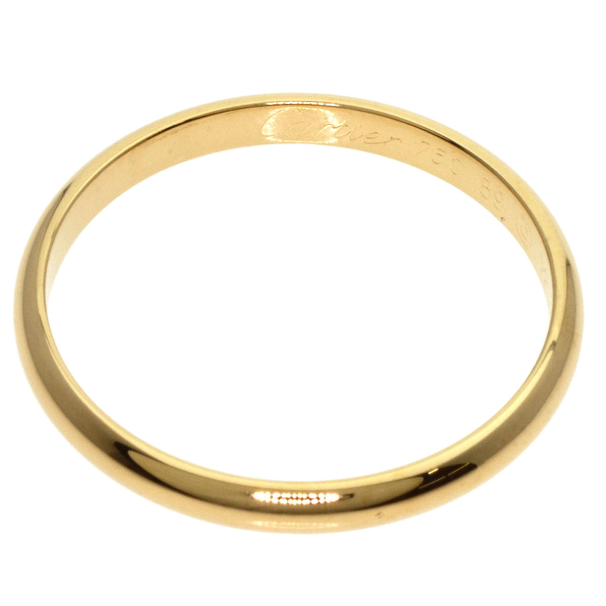 CARTIER   Wedding Band #59 Ring  K18 Yellow Gold unisex [Used]