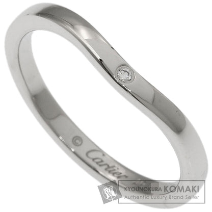 CARTIER Ballerina Curves 3P Diamond #49 Ring Platinum PT950 Ladies [Used]
