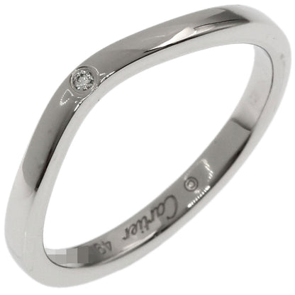 CARTIER Ballerina Curves 3P Diamond #49 Ring Platinum PT950 Ladies [Used]